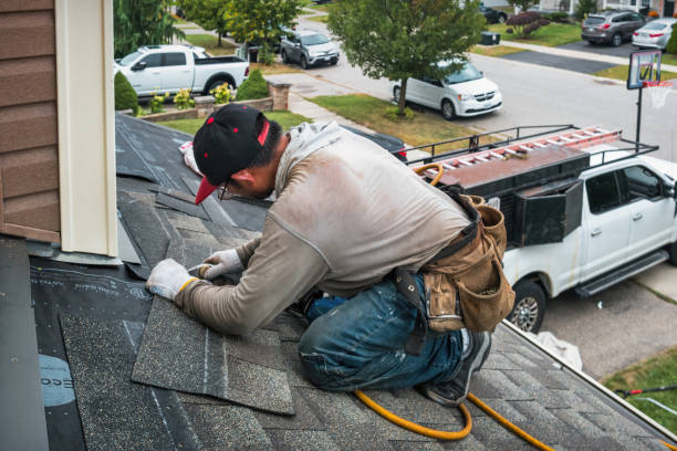 Professional Storm Damage Roof Repair technician working in Lorane, PA